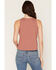 Image #4 - Blended Women's Whiskey Chain Front Tank, Red, hi-res