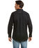 Image #3 - Ariat Men's Solid Twill Fitted Long Sleeve Button-Down Western Shirt, Black, hi-res