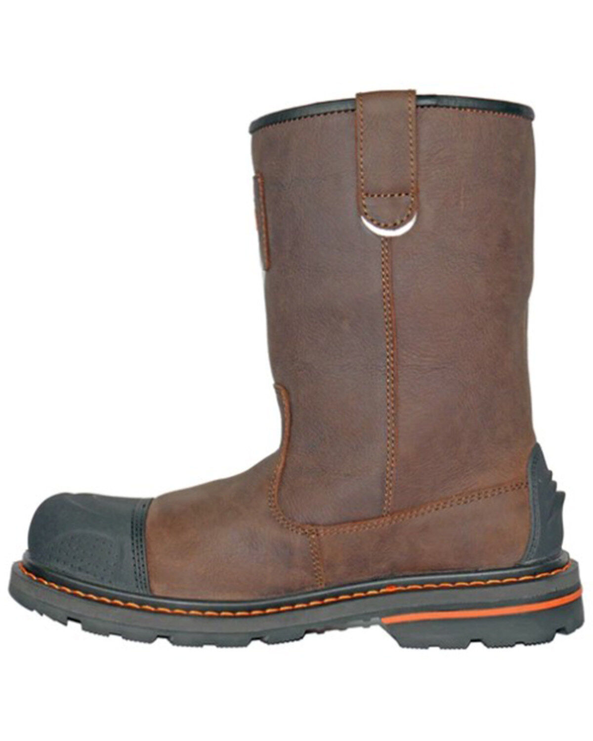 Image #3 - Hoss Men's 10" Cartwright Waterproof Work Boots - Composite Toe, Brown, hi-res