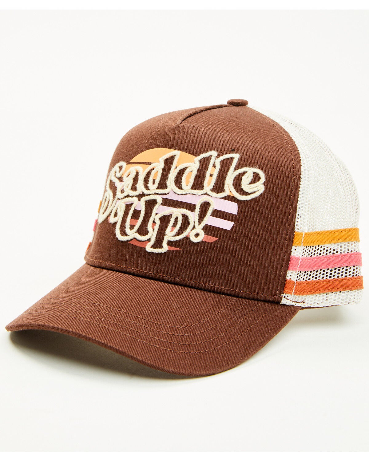 Shyanne Girls' Saddle Up Ball Cap, Brown, hi-res