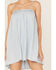 Image #3 - Show Me Your Mumu Women's Chambray Angel Mini Dress, Blue, hi-res