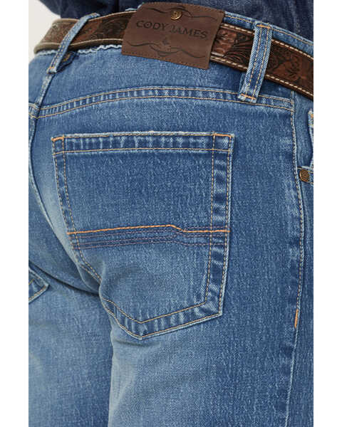 Cody James Men's Buffalo Stackable Medium Wash Stretch Straight Denim Jeans, Medium Wash, hi-res