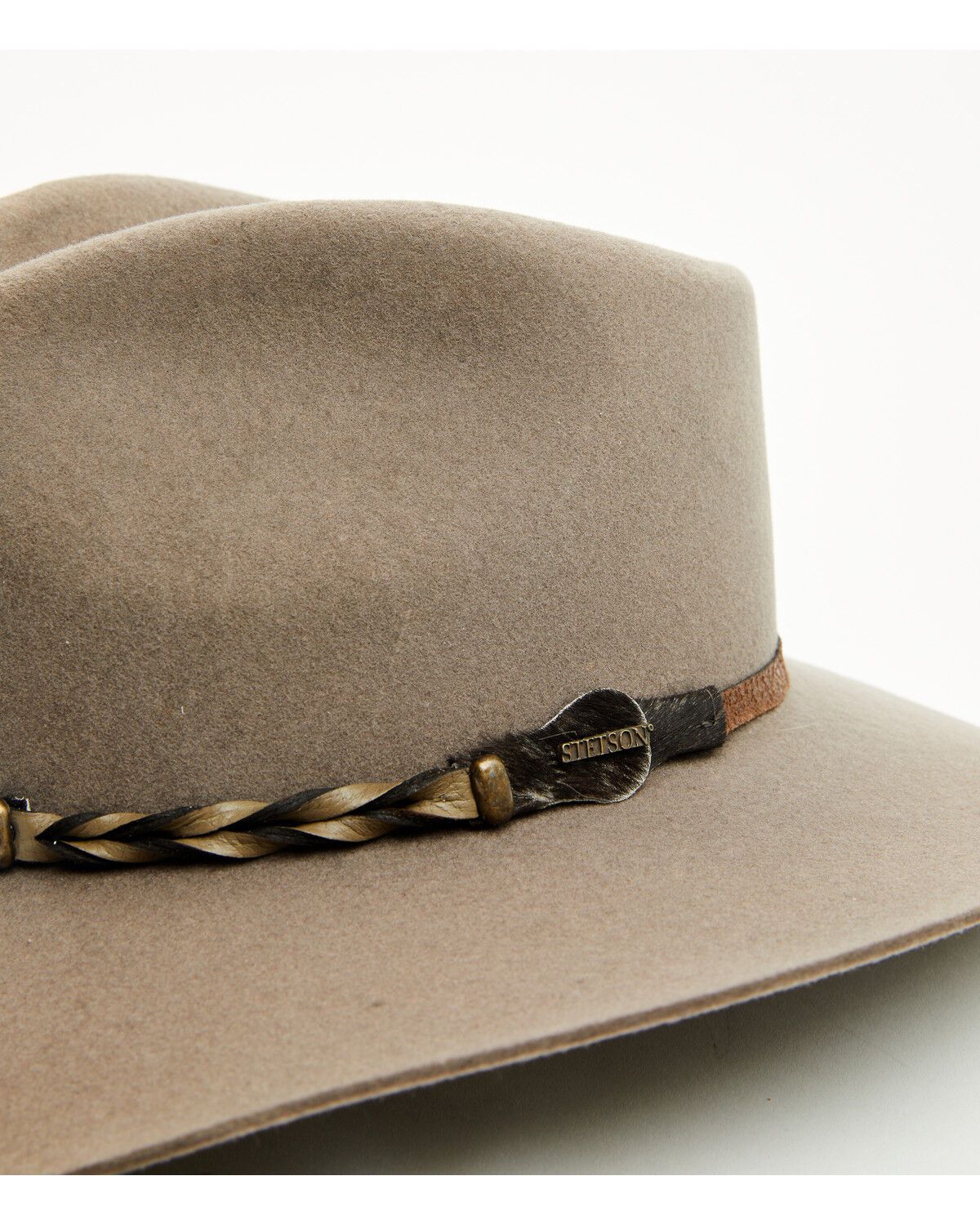 Image #2 - Stetson Drifter 4X Buffalo Fur Felt Hat, Stone, hi-res
