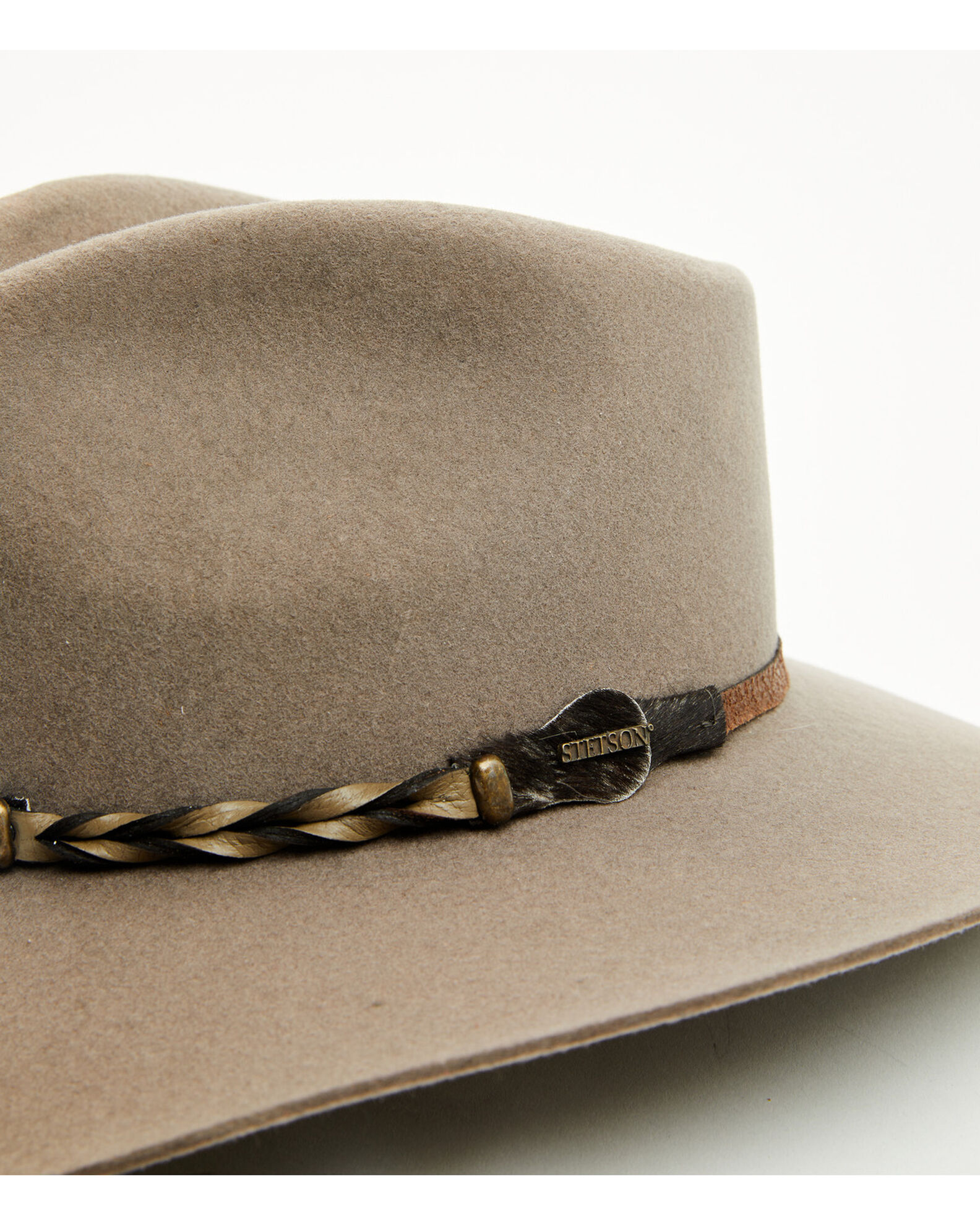Image #2 - Stetson Drifter 4X Buffalo Fur Felt Hat, Stone, hi-res