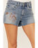 Image #3 - Idyllwind Women's Foster Medium Wash Embroidered High Rise Denim Shorts, Medium Wash, hi-res