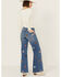 Image #3 - Driftwood Women's Charlee X Doo Wop Medium Wash High Rise Floral Embroidered Straight Stretch Denim Jeans, Medium Wash, hi-res