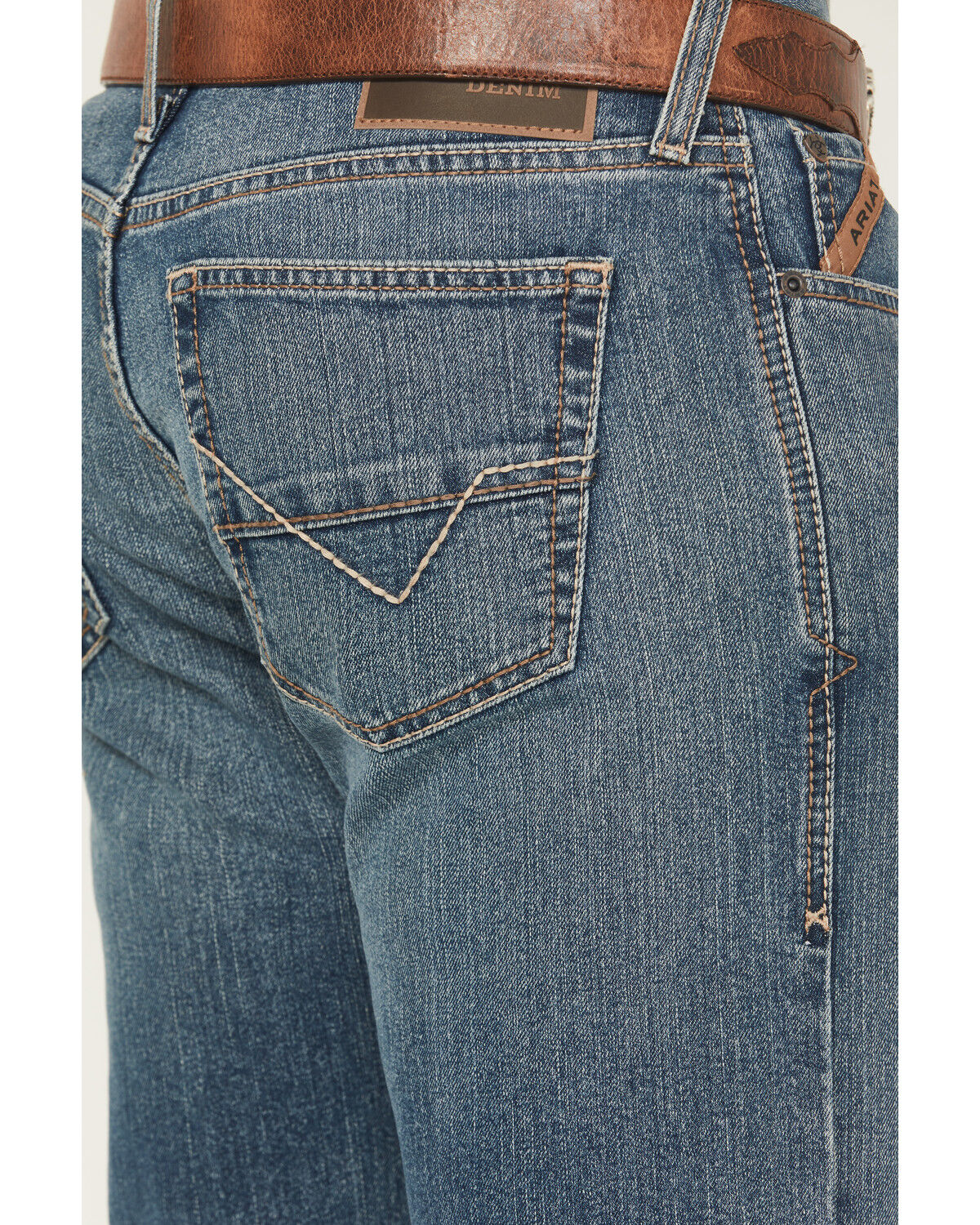 Ariat Men's M7 Medium Wash Slim Straight Stretch Denim Jeans