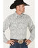Image #2 - Wrangler Retro Premium Men's Paisley Print Long Sleeve Snap Western Shirt, Navy, hi-res