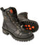 Milwaukee Leather Men's 8" Classic Logger Boots - Round Toe, Black, hi-res