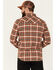 Pendleton Men's Wyatt Small Plaid Long Sleeve Snap Western Shirt , Red, hi-res
