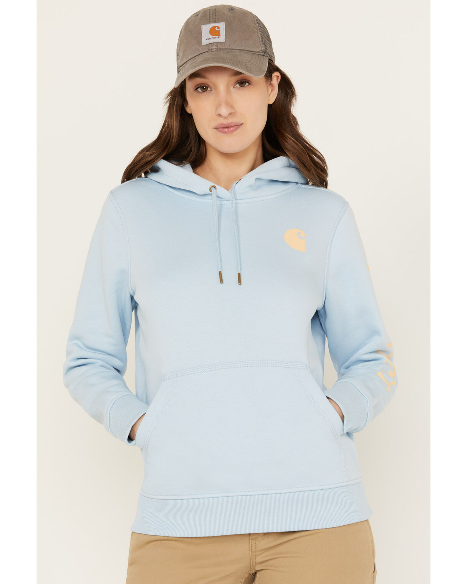 Carhartt Women's Relaxed Fit Midweight Logo Graphic Hoodie