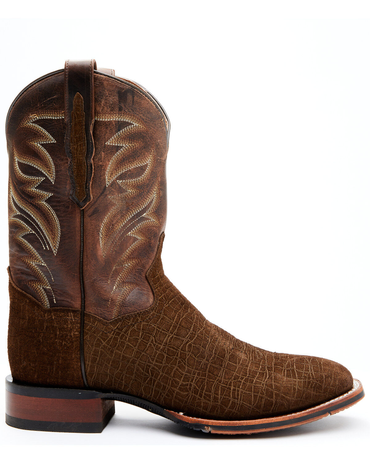 Image #2 - Dan Post Men's Hippo Print Western Performance Boots - Broad Square Toe, , hi-res