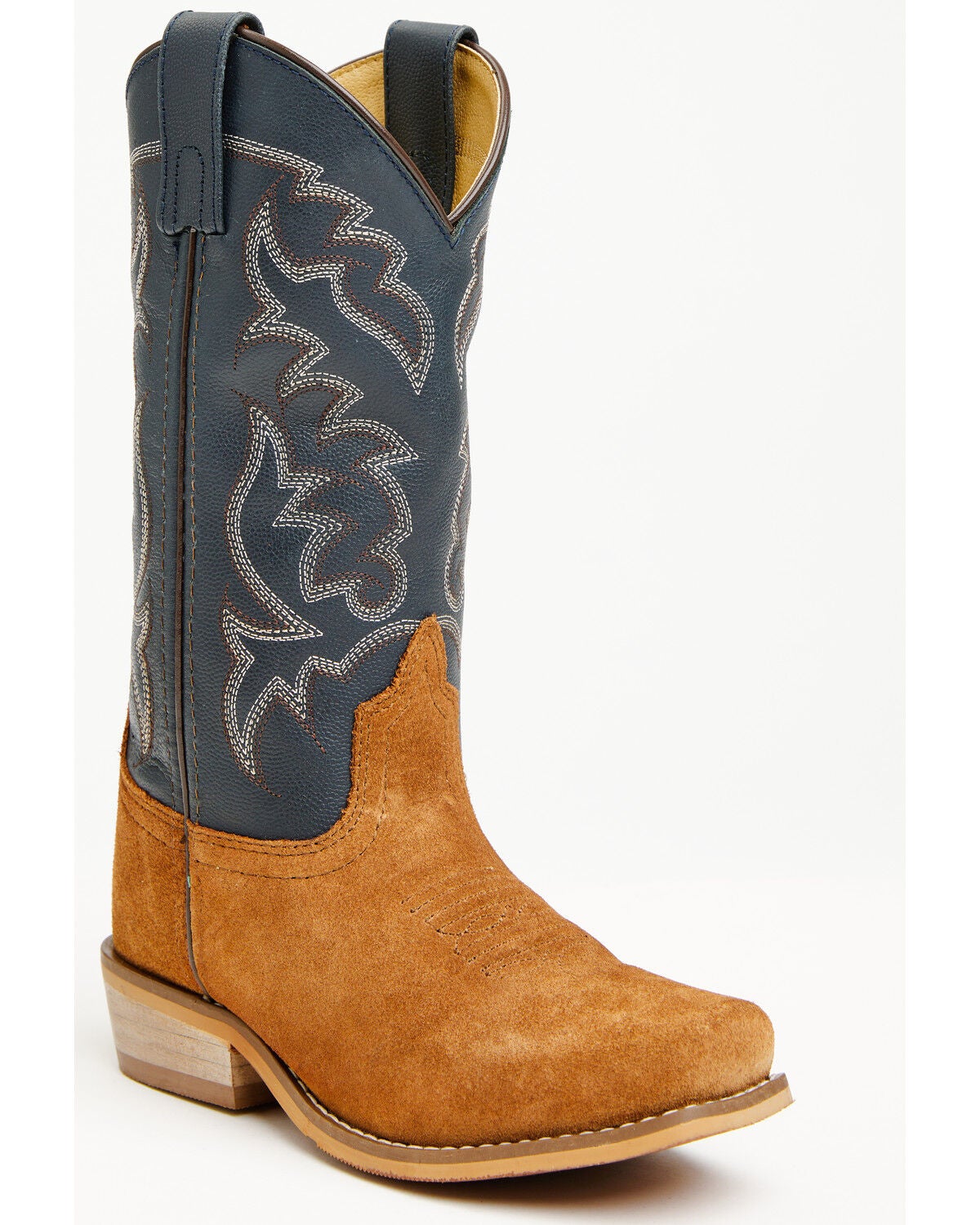 Image #1 - Cody James Boys' Jace Western Boots - Square Toe, Blue, hi-res