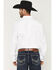 Image #4 - Cody James Men's Basic Solid Long Sleeve Button-Down Stretch Western Shirt - Big, White, hi-res