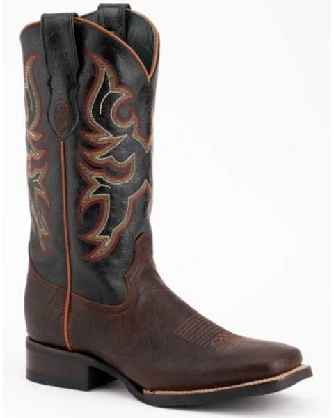 Ferrini Men's Blaze Western Performance Boots - Square Toe, Chocolate, hi-res