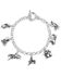 Image #1 - Montana Silversmiths Women's Charms of Champions Rodeo Bracelet, Silver, hi-res