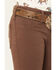 Image #2 - Shyanne Girls' Pull-On Flare Stretch Denim Jeans, Brown, hi-res