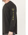 Image #3 - Hawx Men's Logo Long Sleeve Work T-Shirt, Black, hi-res