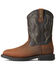 Image #2 - Ariat Men's Rigtek H20 Distressed Waterproof Work Boots - Composite Toe, Brown, hi-res