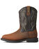 Image #2 - Ariat Men's Rigtek H20 Distressed Waterproof Work Boots - Composite Toe , Brown, hi-res