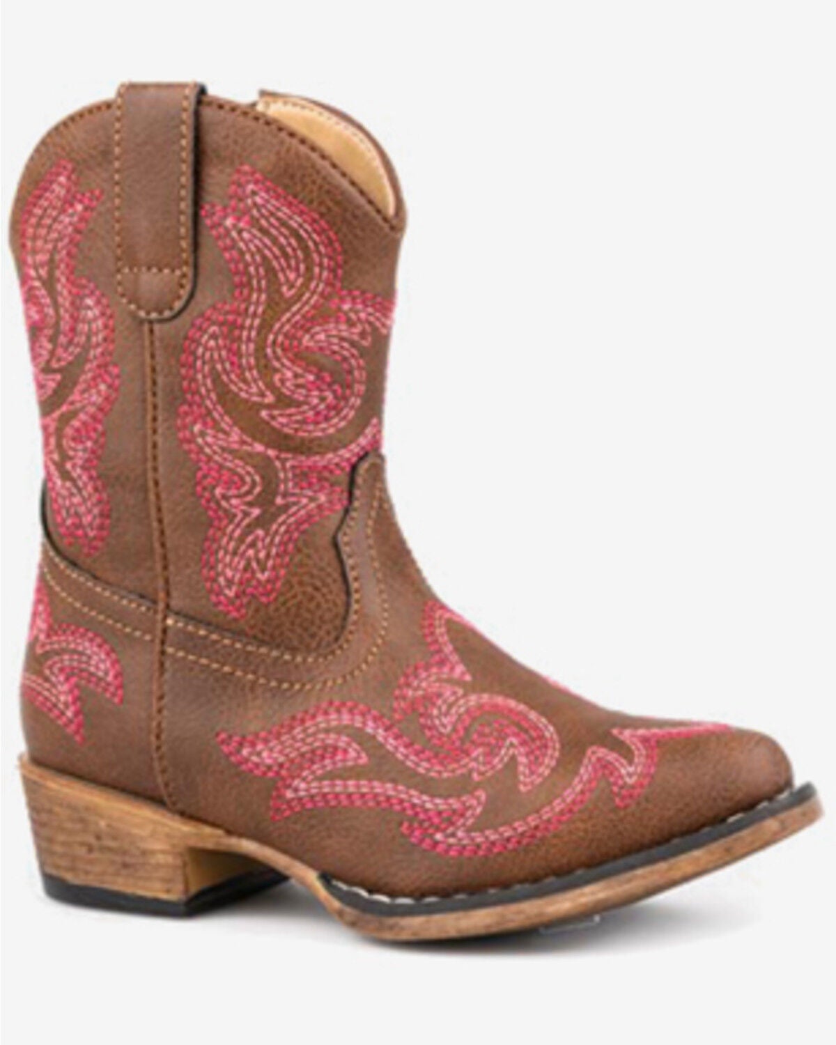 Roper Toddler Girls' Rhonda Western Boots - Snip Toe, Brown, hi-res