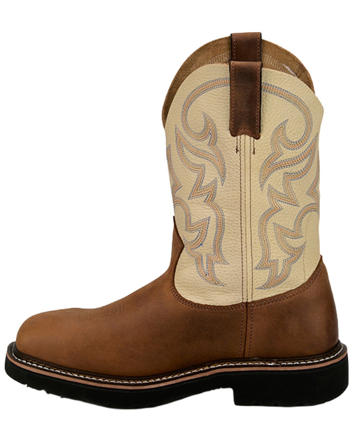 Image #3 - Justin Men's Homeland Work Boots - Steel Toe, Brown, hi-res