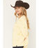 Image #2 - Gameday Women's LSU Embroidered Crewneck, Light Yellow, hi-res