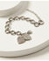 Image #1 - Montana Silversmiths Women's Country Charm Duo Heart Bracelet, Silver, hi-res