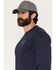 Image #3 - Troll Co Men's FR Lineman Long Sleeve Graphic Work T-Shirt, Navy, hi-res