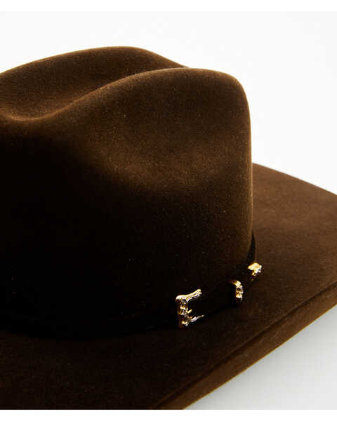 Image #2 - Serratelli Abilene 20X Felt Cowboy Hat , Chocolate, hi-res