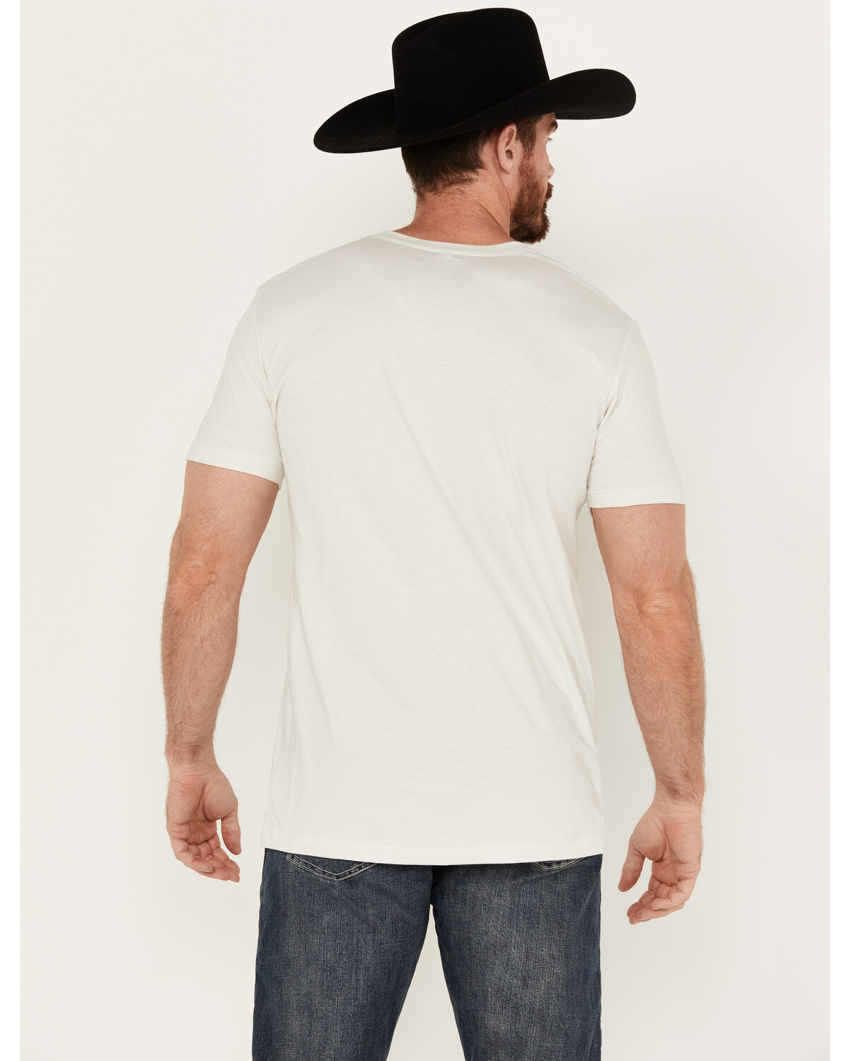 Image #4 - RANK 45® Men's Conesville Western Short Sleeve Graphic T-Shirt, Cream, hi-res