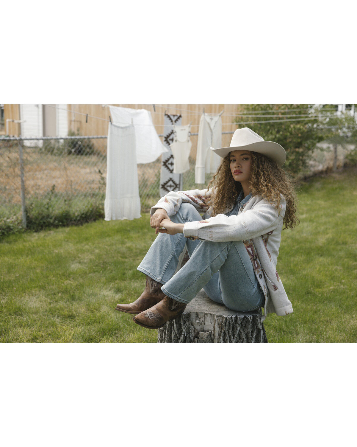 Image #2 - Idyllwind Women's Merritt Southwestern Button-Down Shacket, Cream, hi-res