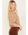 Image #2 - Wrangler Retro Women's Floral Striped Peasant Top, , hi-res