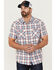 Image #1 - Flag & Anthem Men's Desert Son Tifton Large Plaid Short Sleeve Snap Western Shirt, , hi-res