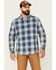 Flag & Anthem Men's Vail Vintage Large Plaid Print Long Sleeve Button Down Western Shirt , Navy, hi-res