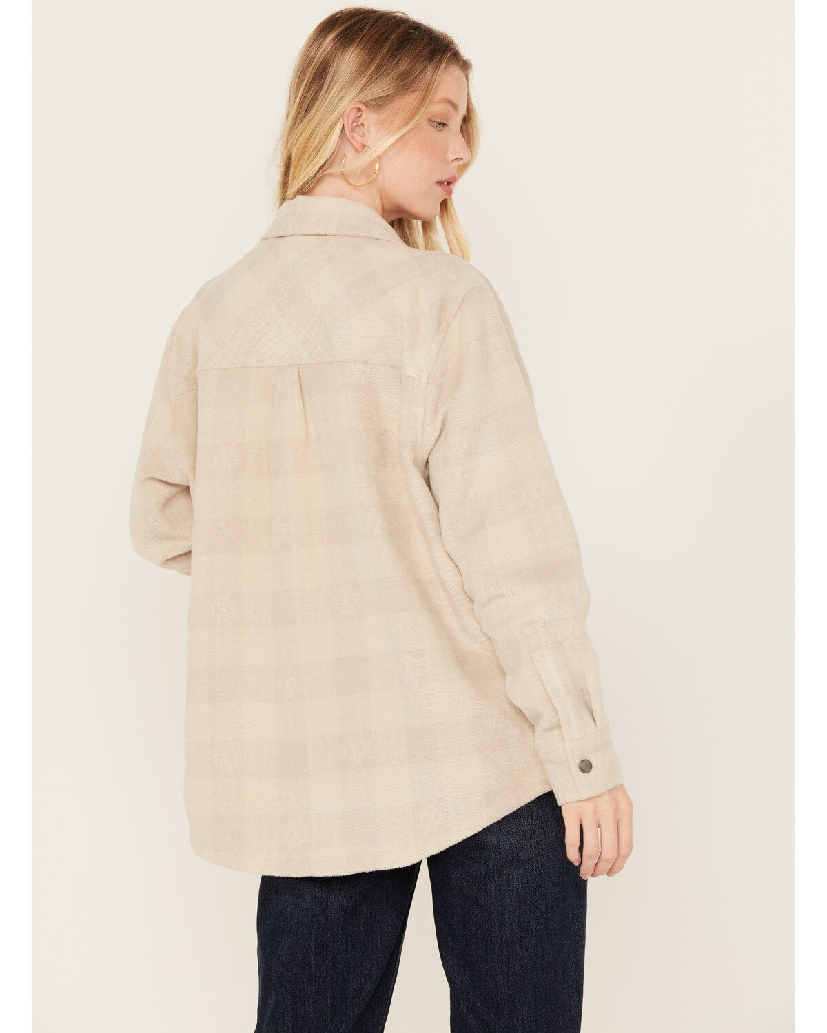 Image #4 - Rock & Roll Denim Women's Western Shacket, Natural, hi-res