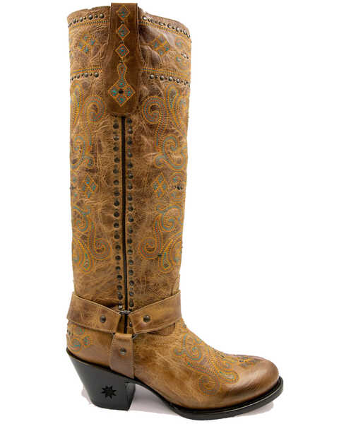 Black Star Women's Wimberley Western Boots - Round Toe, Brown, hi-res