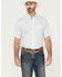 Image #1 - Cinch Men's Geo Print Short Sleeve Button-Down Western Shirt - Big, Light Blue, hi-res