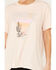 Image #3 - White Crow Women's Desert Darling Oversized Graphic Tee, Blush, hi-res
