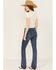 Image #1 - 7 For All Mankind Women's Dark Wash Soho Mid Rise Embellished Bootcut Stretch Denim Jeans, Dark Wash, hi-res