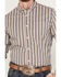 Cody James Men's Hayfield Plaid Print Long Sleeve Button Down Stretch Western Shirt, Oatmeal, hi-res