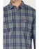 Image #3 - Ariat Men's FR Orson Plaid Print Long Sleeve Button-Down Work Shirt, Blue, hi-res