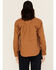 Image #4 - Carhartt Women's Rugged Flex® Loose Fit Heavyweight Duck Long Sleeve Button-Down Overshirt, Brown, hi-res
