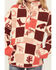Image #3 - Wrangler Girls' Conversational Print Sherpa Pullover, Pink, hi-res