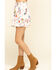 Image #3 - Miss Me Women's Cream Floral Tiered Ruffle Mini Skirt , , hi-res