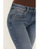Image #2 - Shyanne Women's Aria Medium Wash Mid Rise Embellished Stretch Jeans , Medium Wash, hi-res