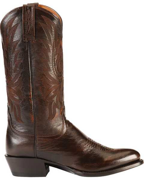 Image #2 - Lucchese Handmade Lonestar Calf Cowboy Boots - Medium Toe, , hi-res