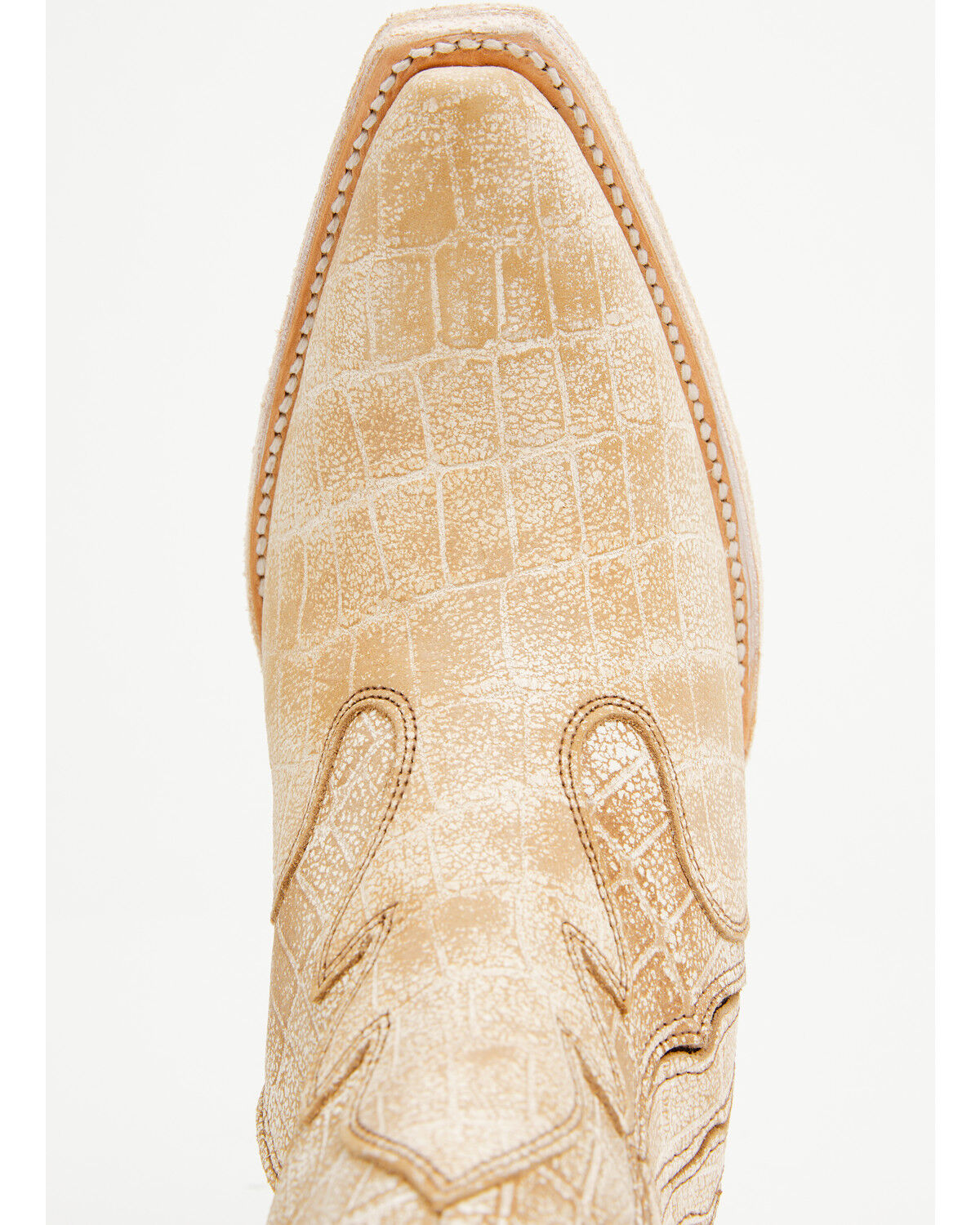 Image #6 - Ariat Women's Jade Crocodile Print Western Booties - Snip Toe, Tan, hi-res