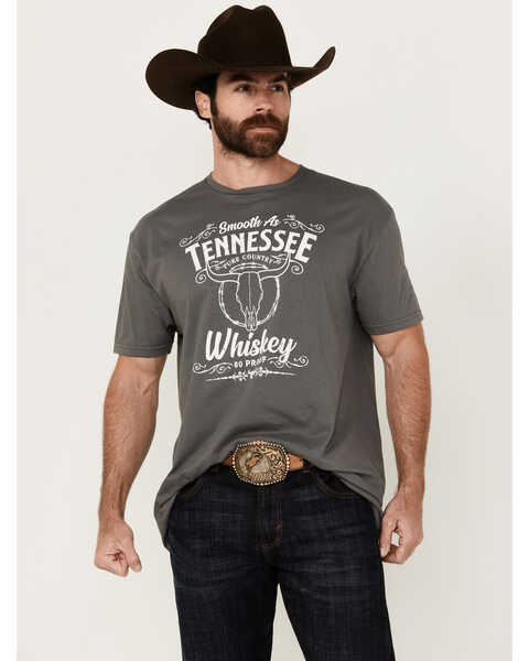 Cowboy Hardware Men's Boot Barn Exclusive Tennessee Whiskey Short Sleeve Graphic T-Shirt, Charcoal, hi-res