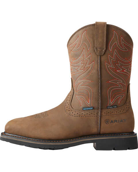 Image #2 - Ariat Men's Brown Sierra Delta H20 Work Boots - Steel Toe , , hi-res